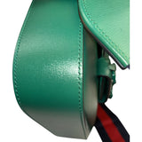 Gucci Green Leather Horsebit Shoulder Bag
