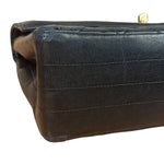 Chanel Black Quilted Leather Chain Flap Bag