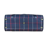 Burberry Blue Nova Check Vintage Boston Bag