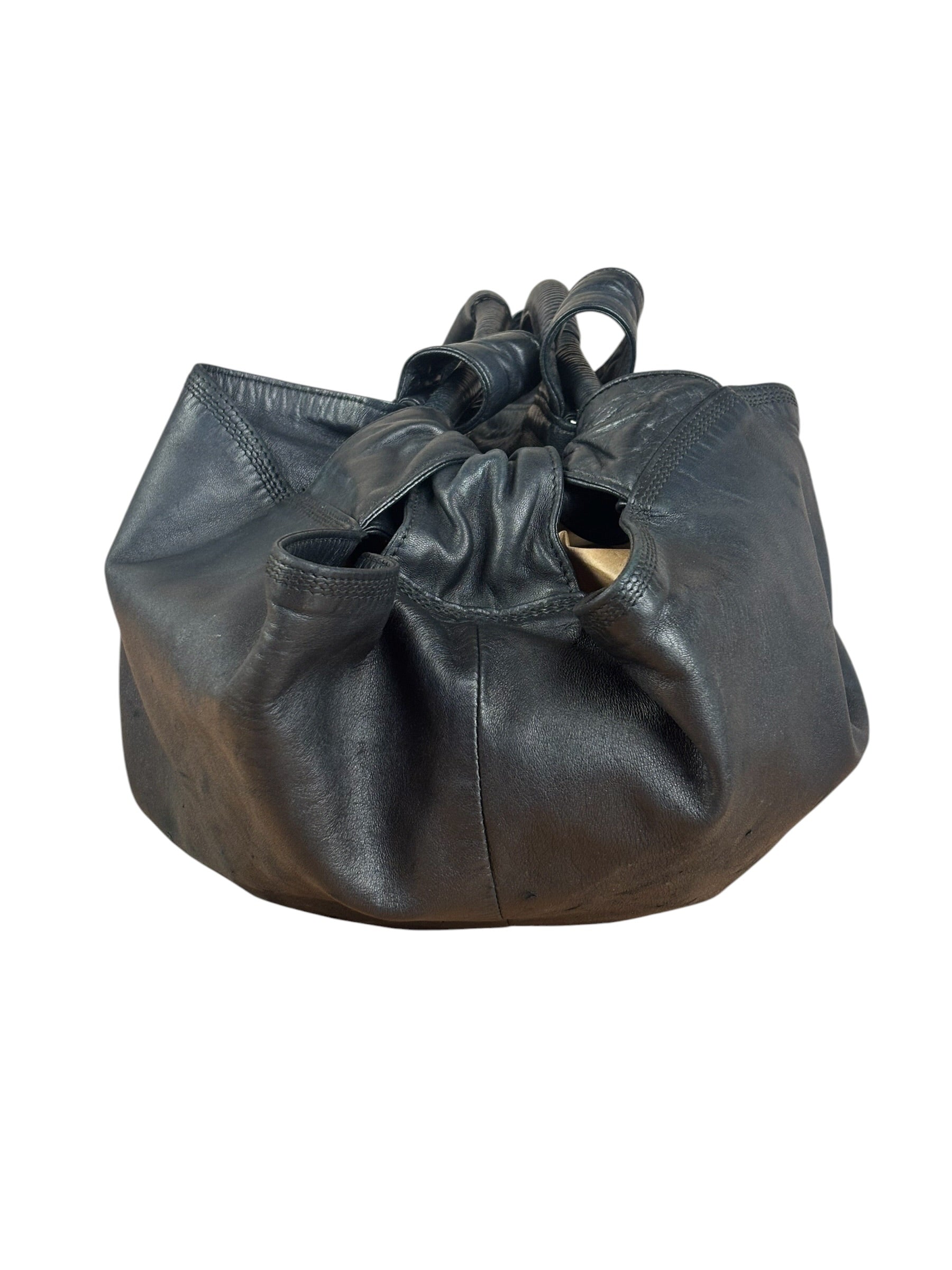 Loewe Black Leather Nappa Aire Shoulder Bag