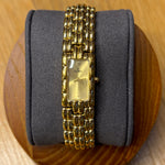 Fendi Gold Plated Rectangular Champagne Dial