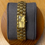 Fendi Gold Plated Rectangular Champagne Dial