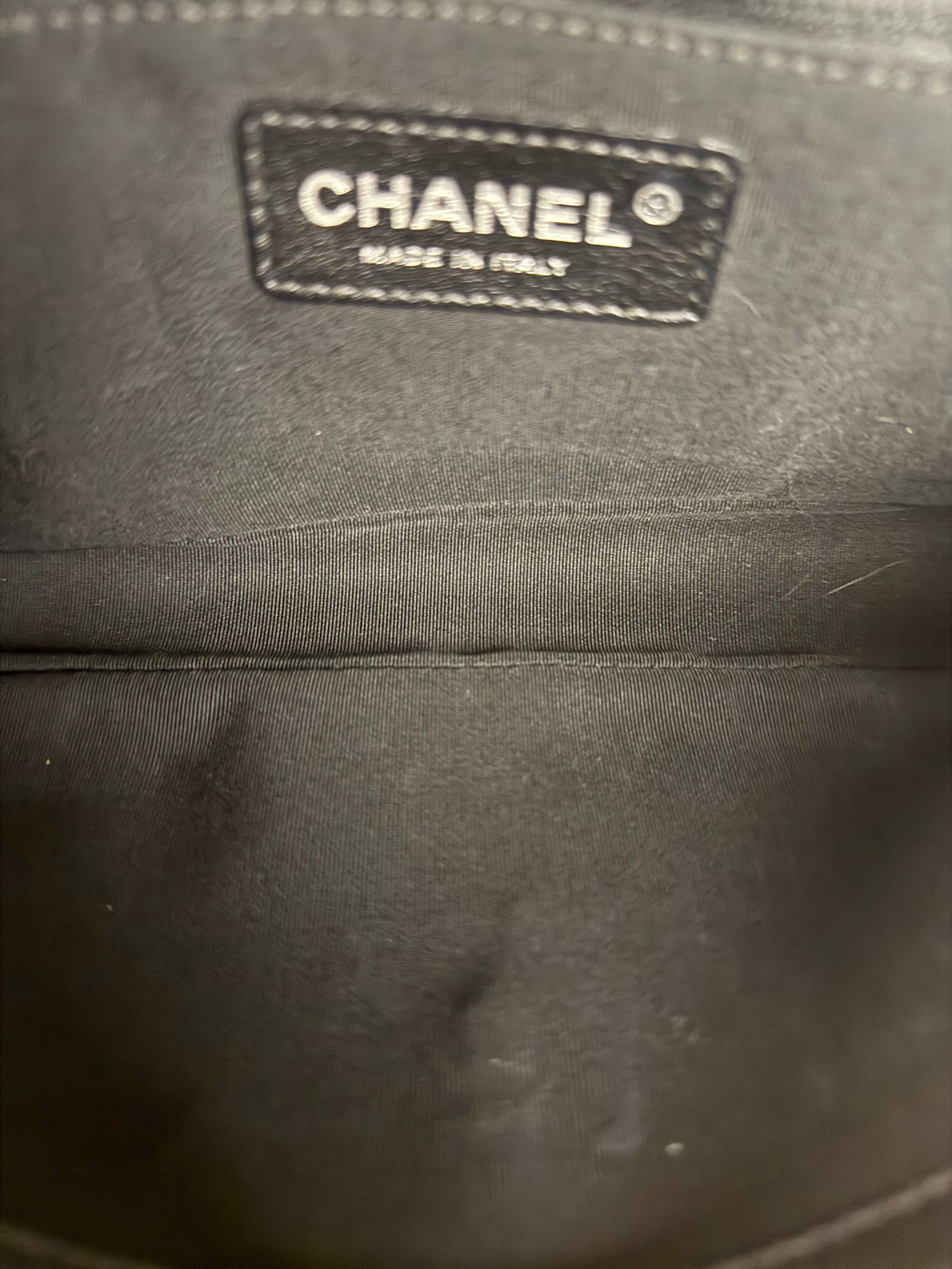 Chanel 2005 Canvas Camellia No. 5 Flap Shoulder Bag
