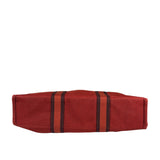 Hermes Vintage Red Denim Fourre-Tout Tote