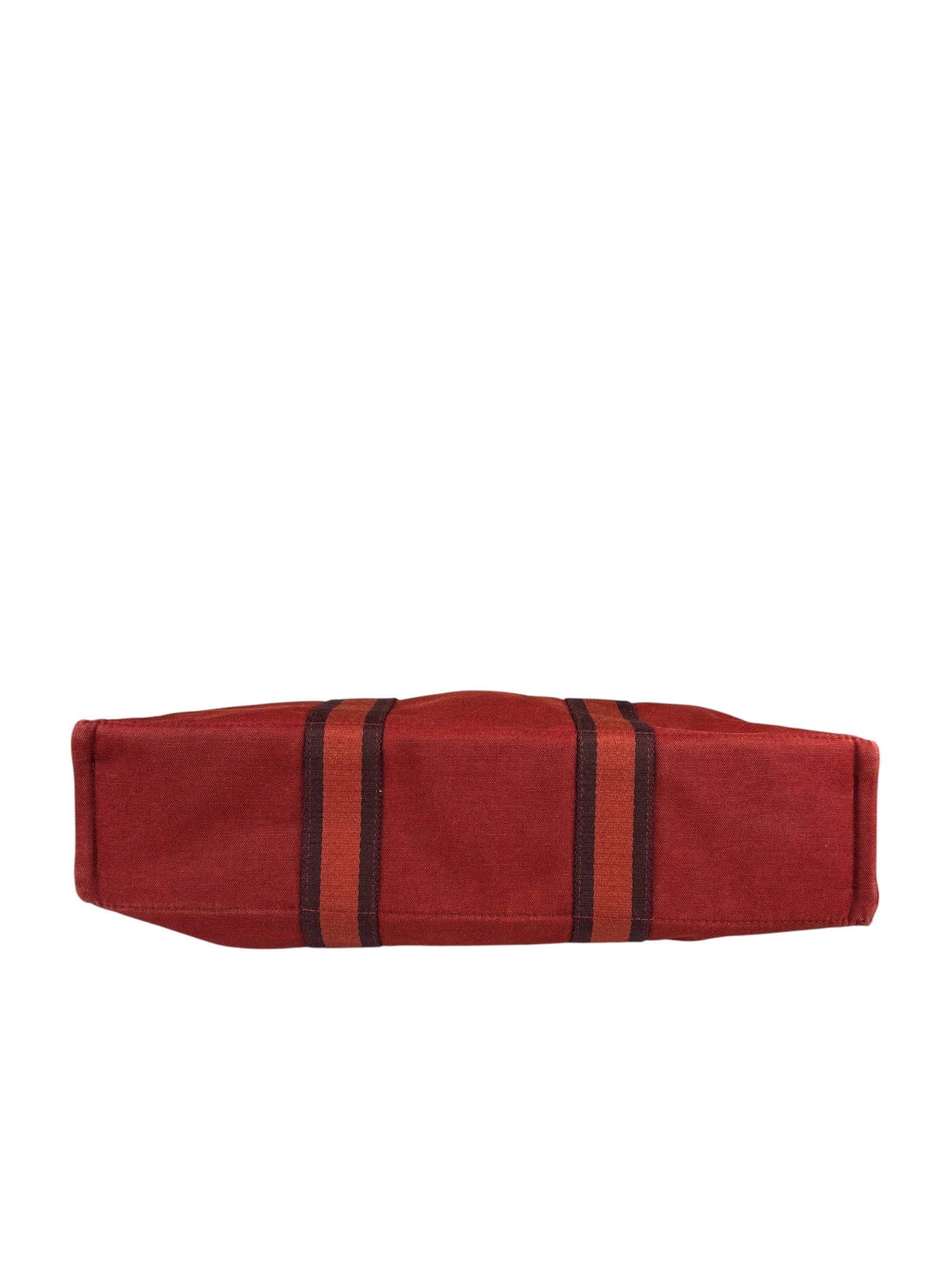 Hermes Vintage Red Denim Fourre-Tout Tote