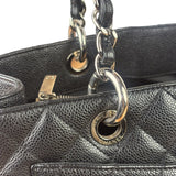 Chanel Black Caviar Quilted Large Shopping Tote 2012