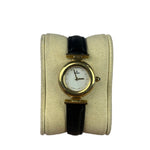 Fendi Round Mother Of Pearl Dial Black Strap