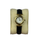 Fendi Round Mother Of Pearl Dial Black Strap