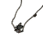 Vivienne Westwood Silver Oblique Orb Mini Bas Relief Pendant Necklace