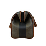 Fendi Vintage Pequin Stripped Nano Boston Bag