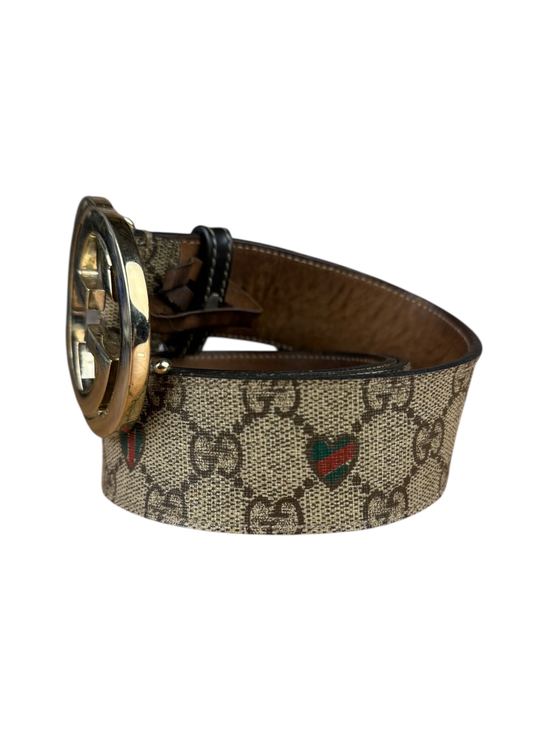 Gucci Heart GG Supreme Belt
