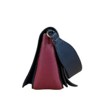 Celine Blue/Plum Leather Medium Frame Shoulder Bag