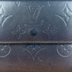 Louis Vuitton Vintage Dark Grey Matte Vernis Wallet