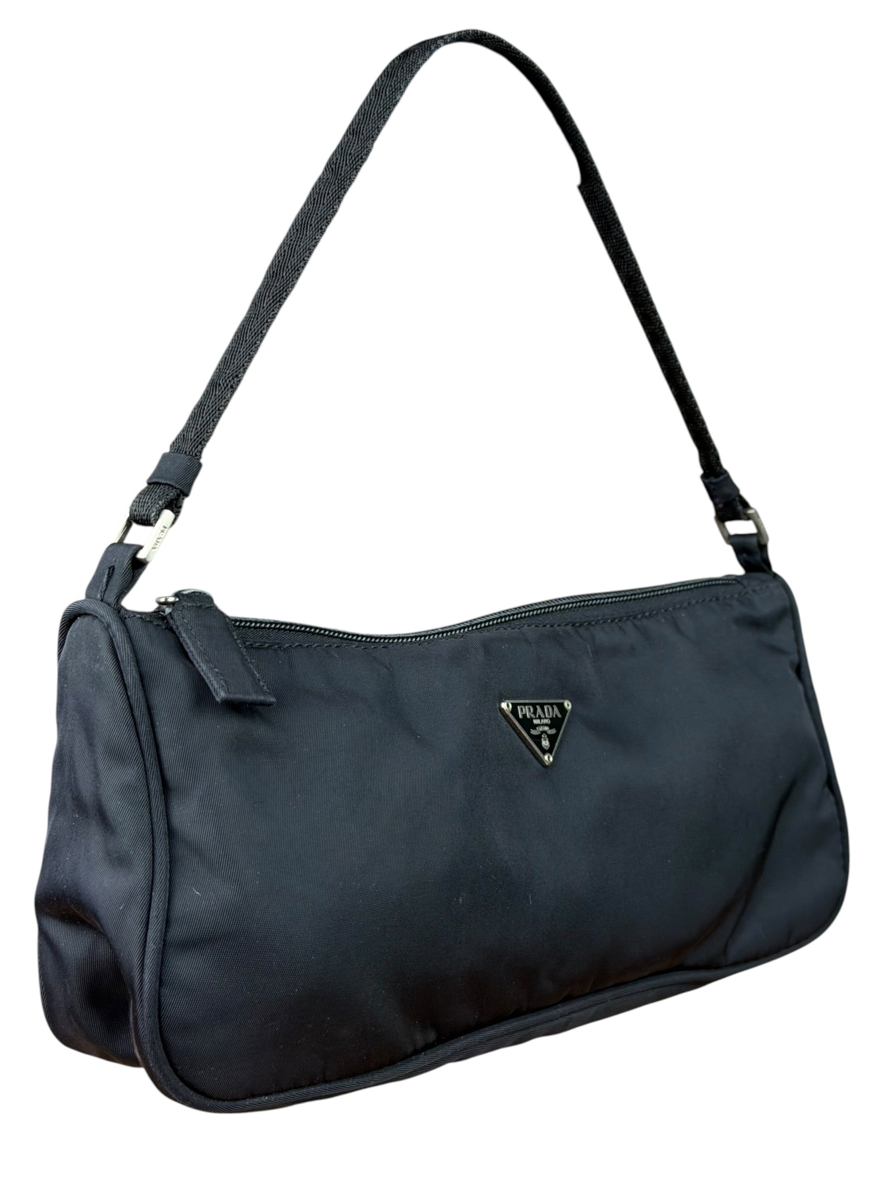 Prada Black Nylon Pochette