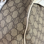 Gucci Beige/White Leather Trim GG Joy Boston Bag
