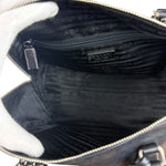 Prada Vintage Black Leather Mini Boston Bag