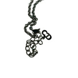 Christian Dior Dior Letter Charm Silver Necklace