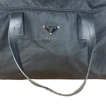 Prada Vintage Black Nylon Bowler Bag