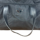 Prada Vintage Black Nylon Bowler Bag
