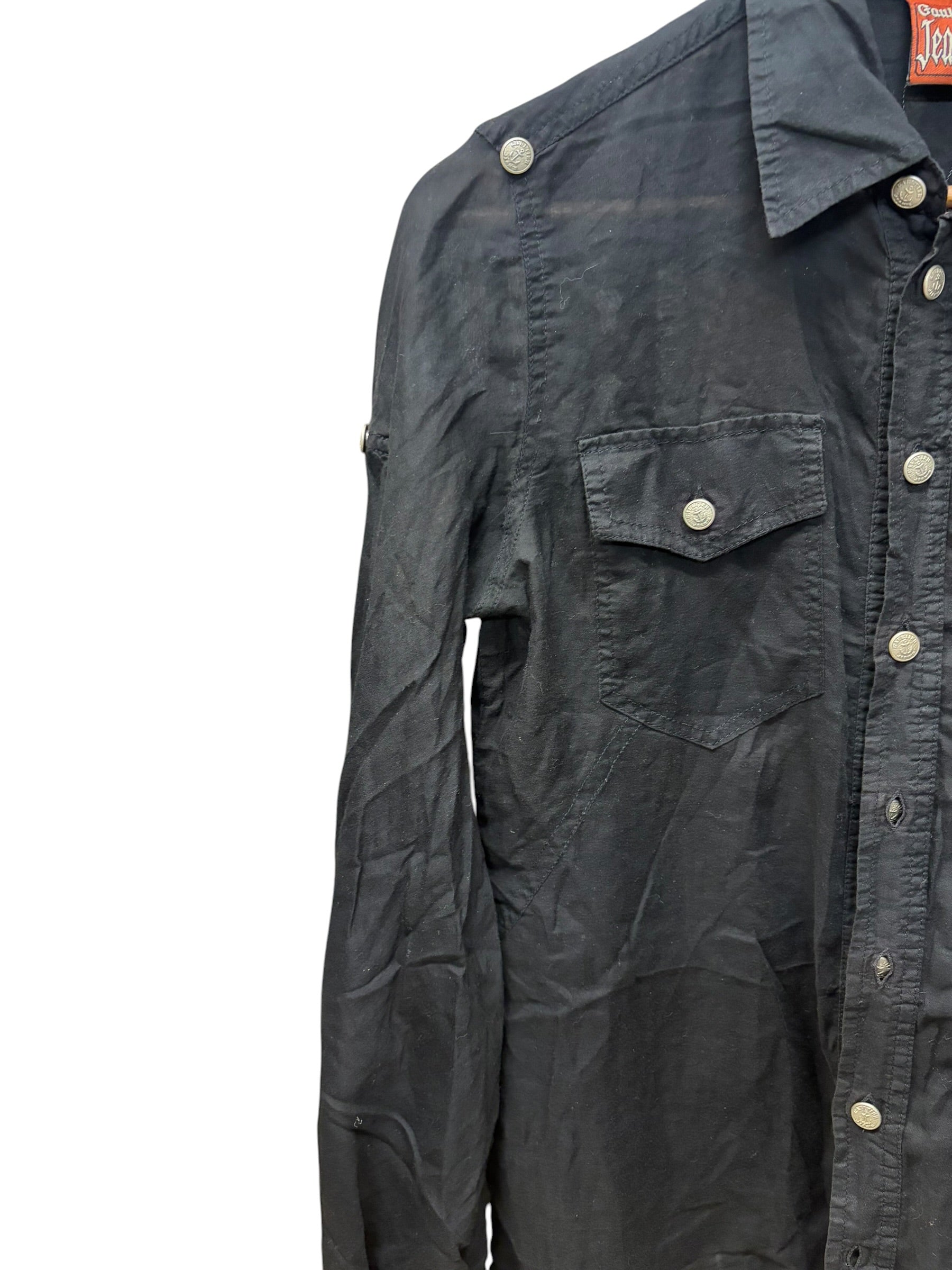Jean Paul Gaultier Black Long-Sleeve Casual Shirt