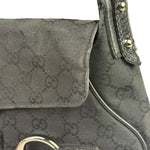 Gucci GG Vintage Black Horsebit Flap Shoulder Bag