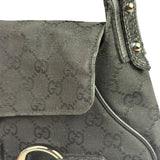 Gucci GG Vintage Black Horsebit Flap Shoulder Bag