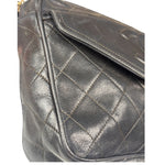 Chanel Vintage Black Quilted Leather CC Camera Bag 1989