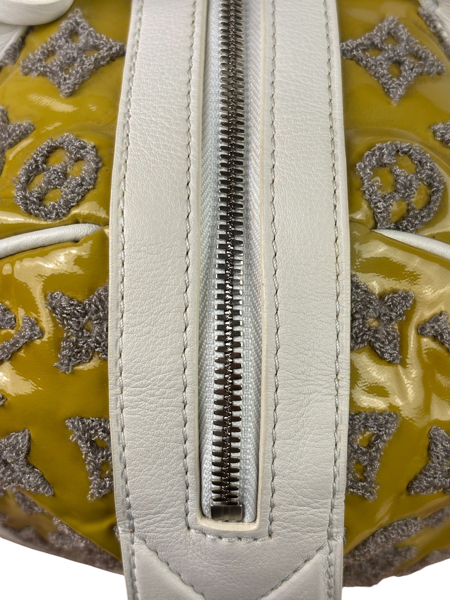Louis Vuitton Yellow Monogram Bouclettes Speedy Round Handbag Spring 2012