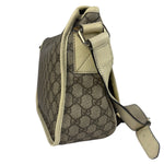 Gucci GG Leather Lined Flap Messenger Bag