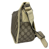 Gucci GG Leather Lined Flap Messenger Bag
