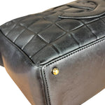 Chanel CC Chocolate Leather Shoulder Bag 2000