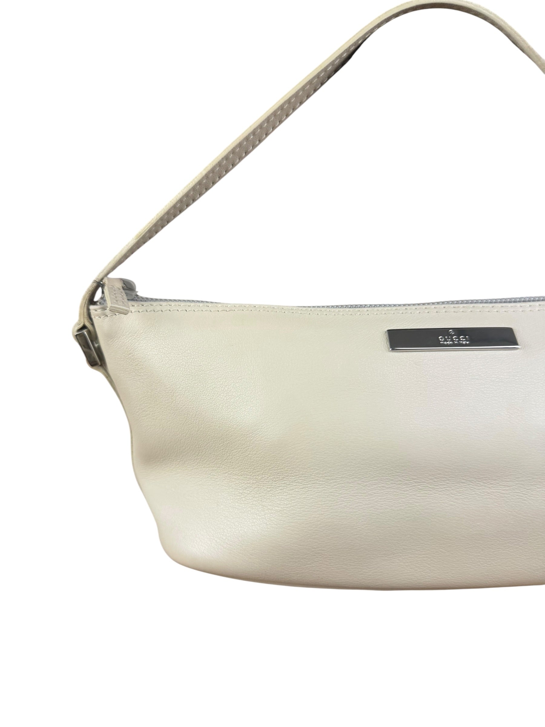 Gucci Off-White Leather Mini Hobo Pochette