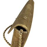 Chanel 2002 Gold Retro Tale East West Chain Flap