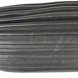 Loewe Leather Bracelet Pleated Pouch Bag Black