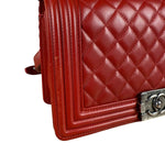 Chanel 2015 Red Medium Boy Bag