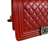 Chanel 2015 Red Medium Boy Bag