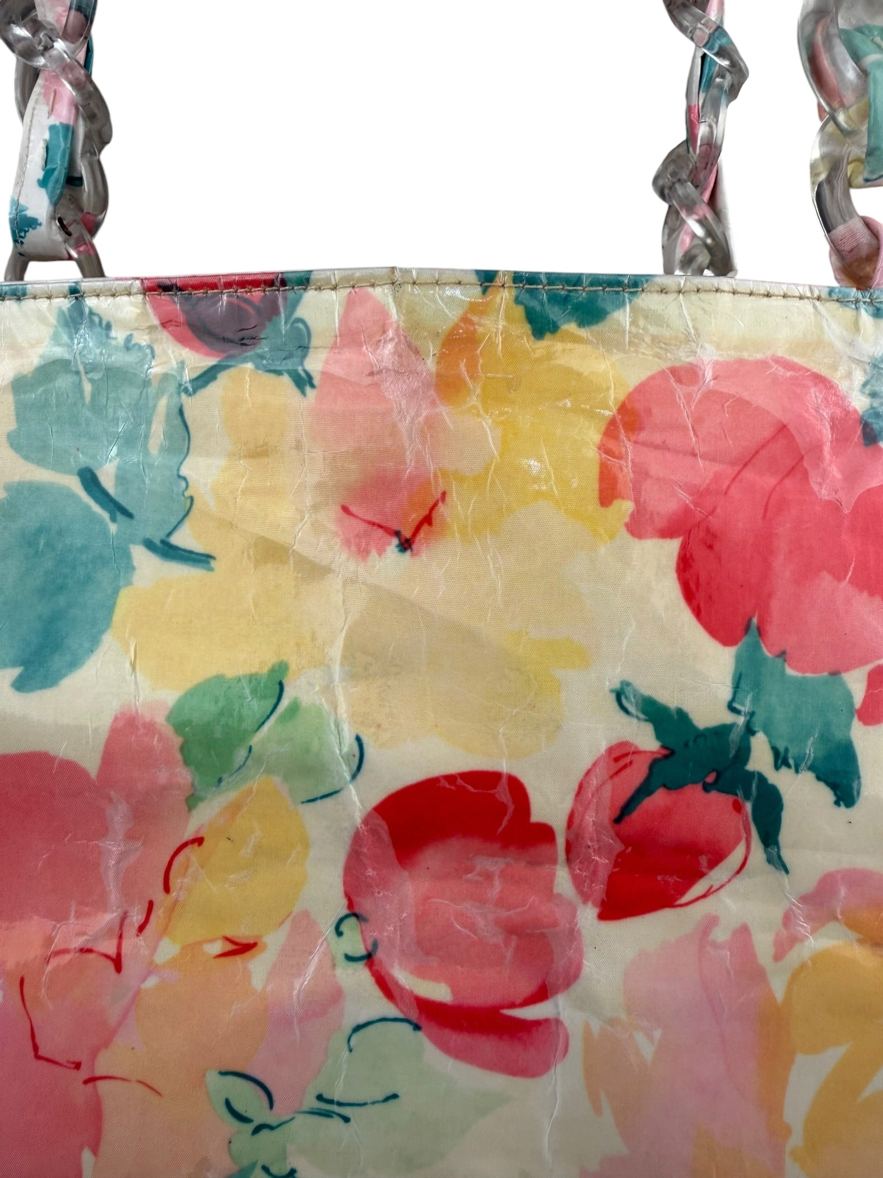 Chanel Floral Print CC Vinyl Tote 1994