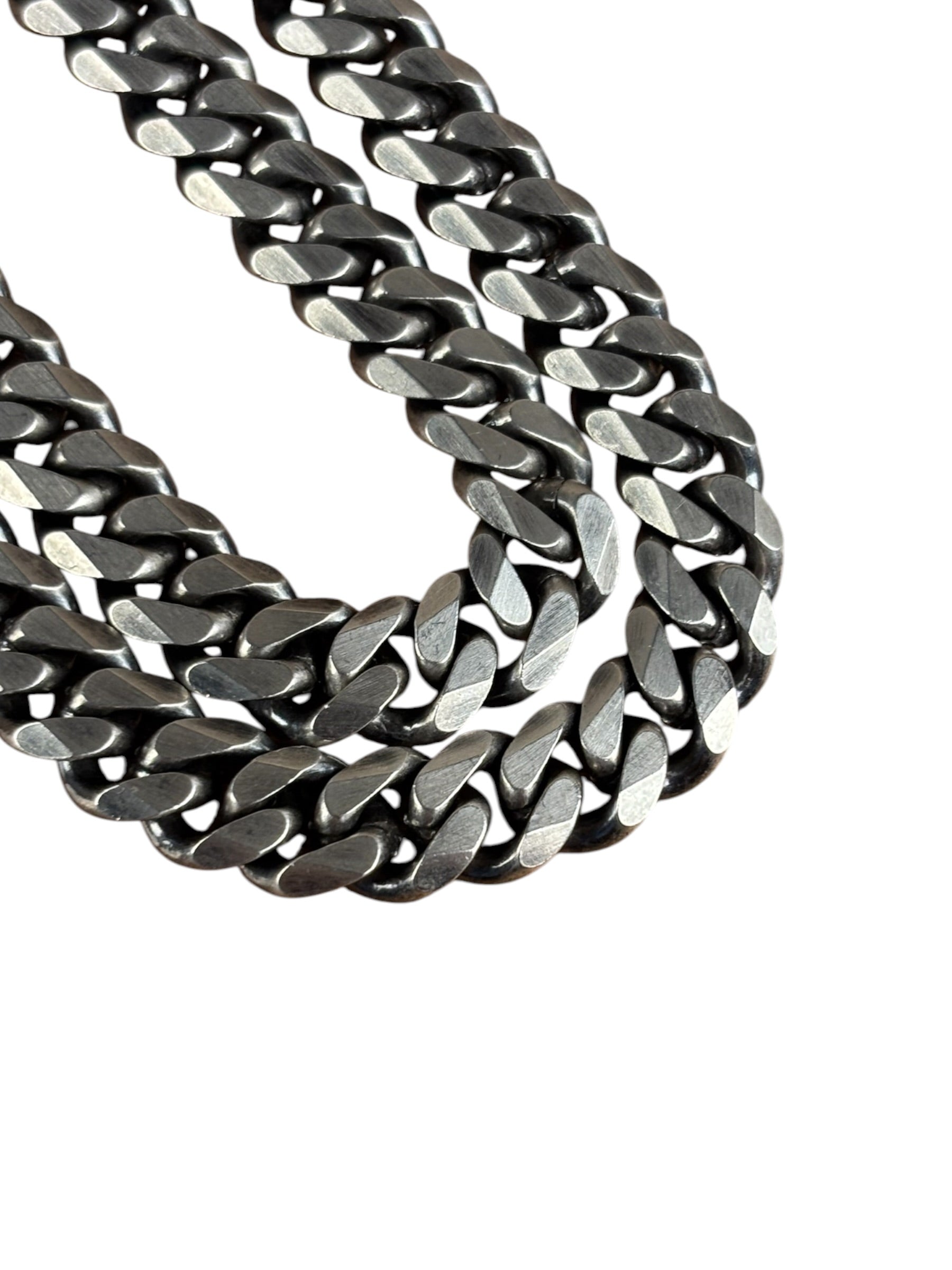 24 Inch .925 Sterling Sliver Cuban Necklace
