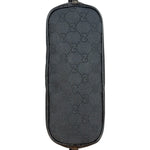 Gucci GG Vintage Black Canvas Monogram Boat Pochette