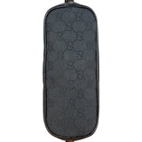 Gucci GG Vintage Black Canvas Monogram Boat Pochette