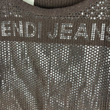 Fendi Jeans Knit Dress Brown