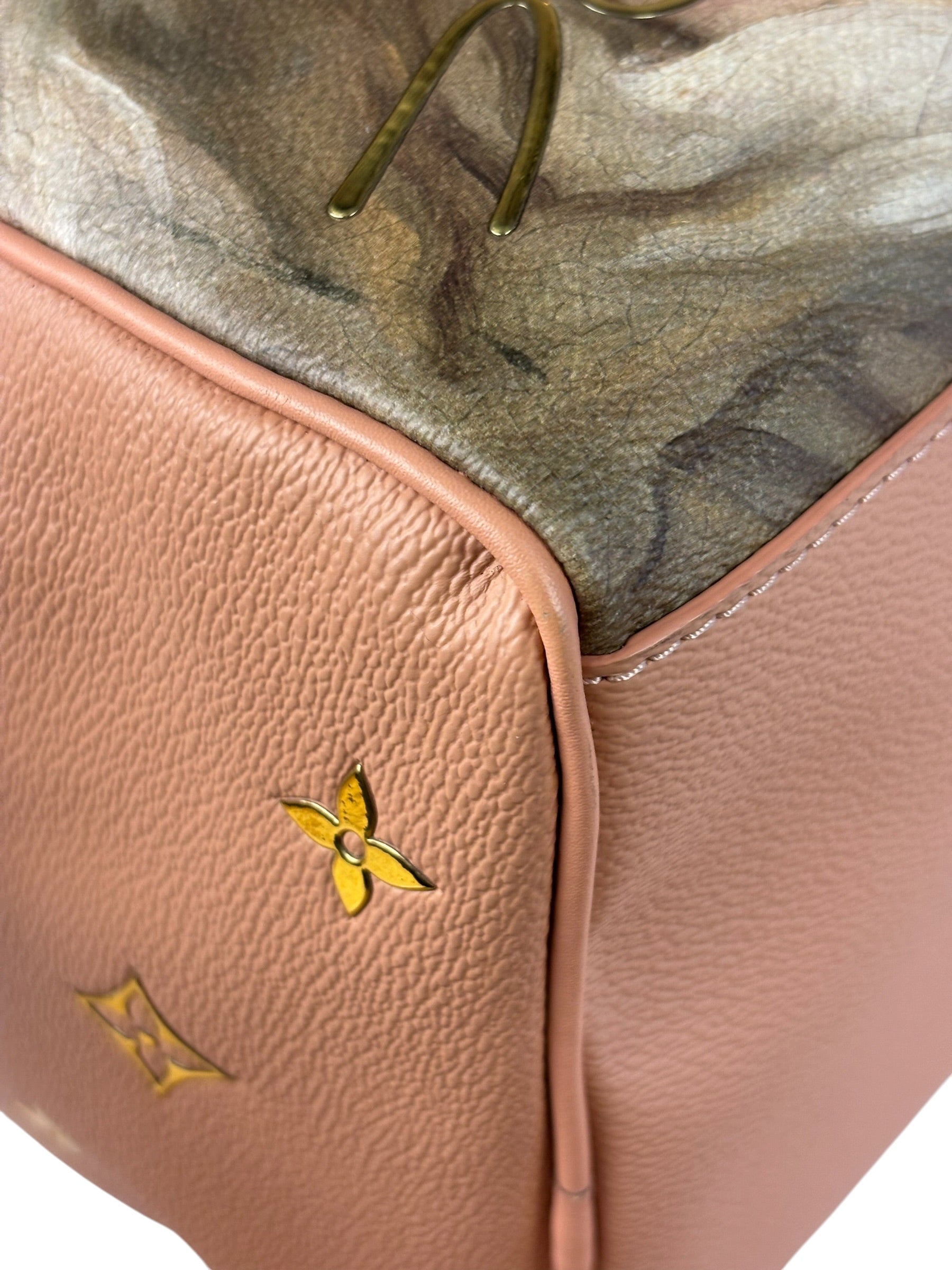 Louis Vuitton x Jeff Koons Master Faronard Peach Speedy 30