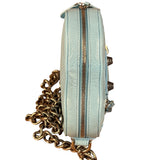 Balenciaga Light Blue Le Cagole Heart Mini Bag