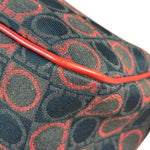 Salvatore Ferragamo Multicolor Leather Trim Monogram Gancini Pochette
