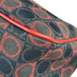 Salvatore Ferragamo Multicolor Leather Trim Monogram Gancini Pochette