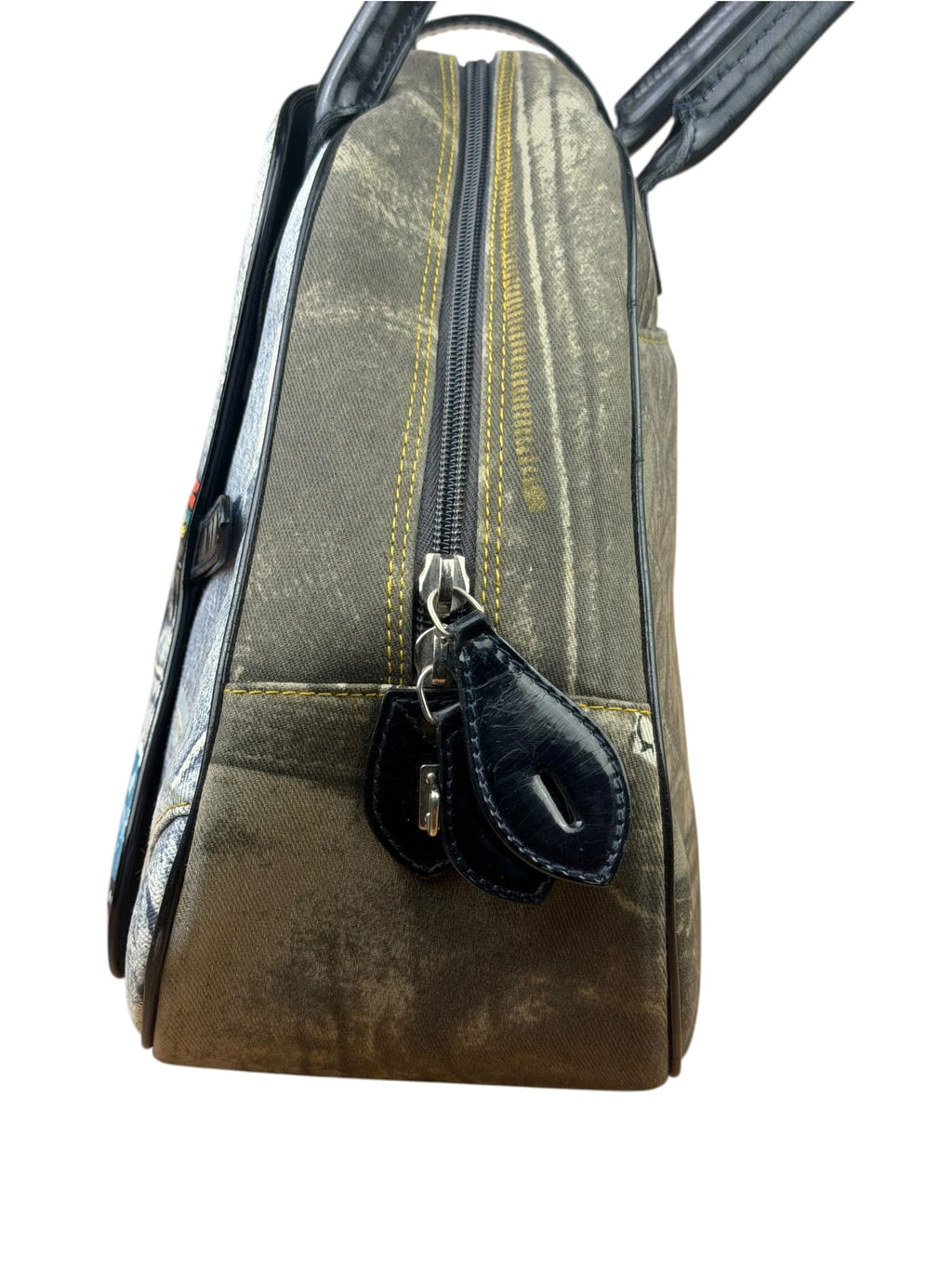 Christian Dior Denim Speedway Double Saddle Bag