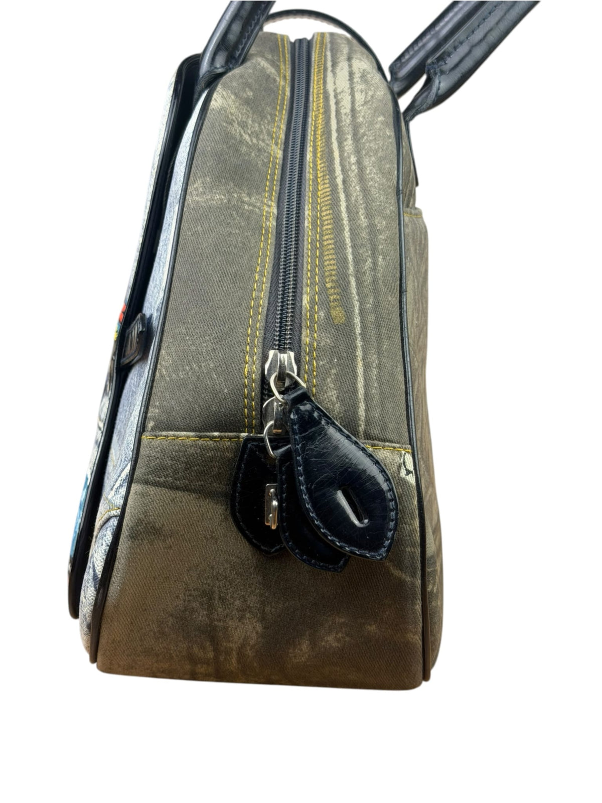Christian Dior Denim Speedway Double Saddle Bag