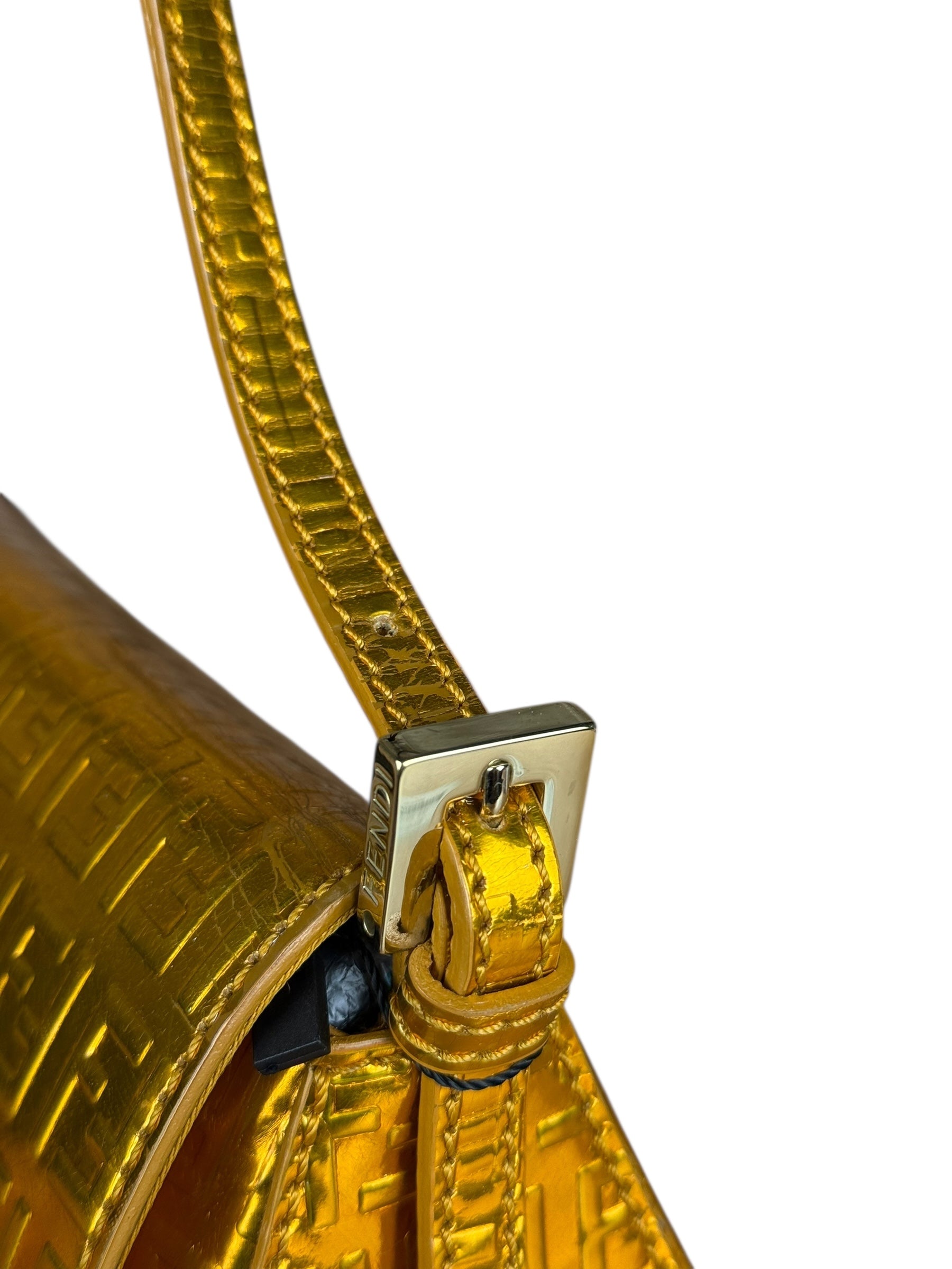 Fendi Metallic FF Mini Mamma Baguette