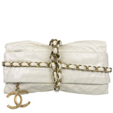 Chanel White Quilted Leather Midnight Swim Baluchon Clutch 2012