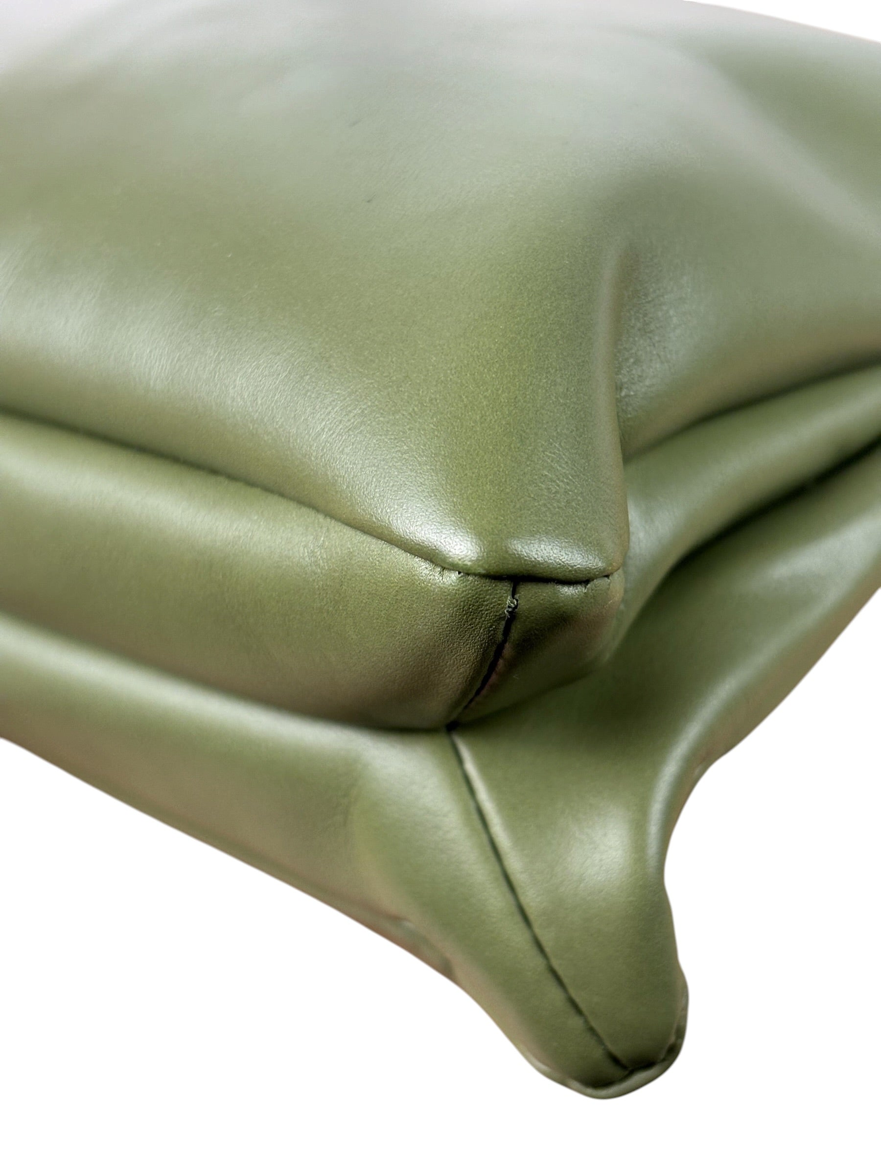 Bottega Veneta Baby Liberta Green Leather Shoulder Bag